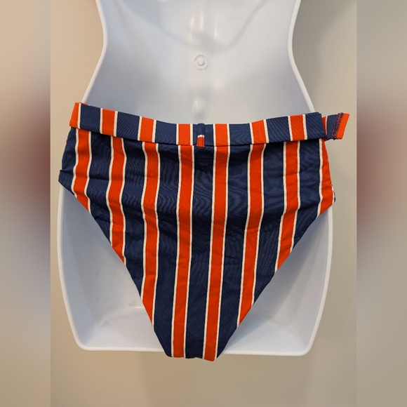 WeWoreWhat Emily Blue Depths Bikini Set Size Large Top Medium Bottoms - Picture 8 of 8